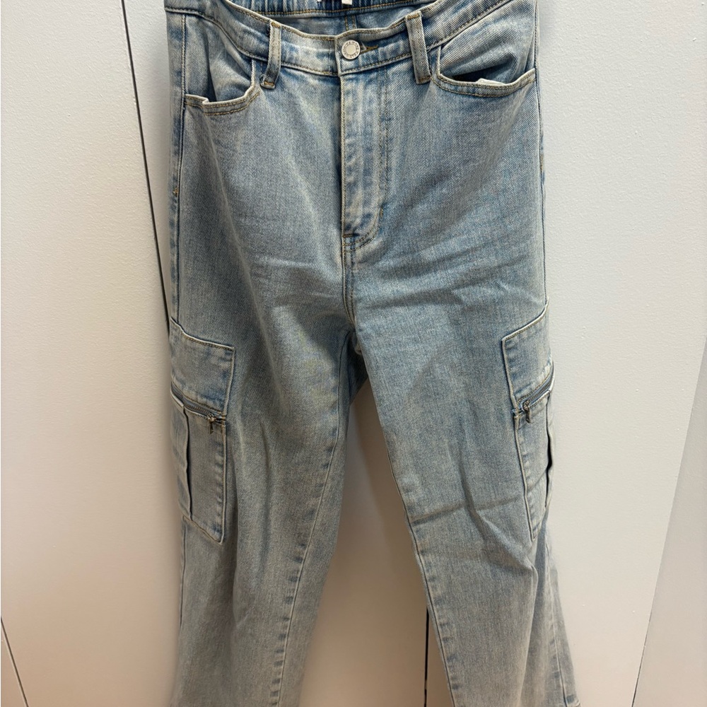 WeWoreWhat Faded Blue Denim Pants